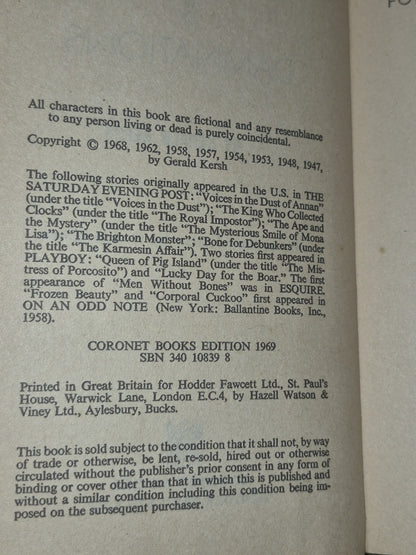 Nightshade and Damnations  Gerald Kersh Coronet Books 19694