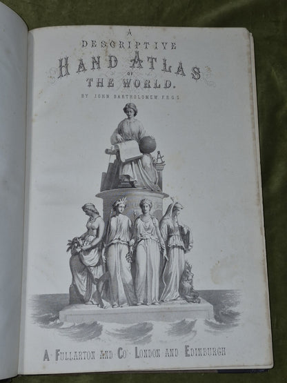Zell's Descriptive Hand Atlas of The World (1871) John Bartholemew A Fullarton6