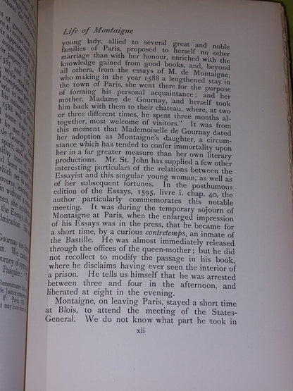 Essays Of Montaigne Charles Cotton (1923) Complete 5 Volumes Navarre Society 10