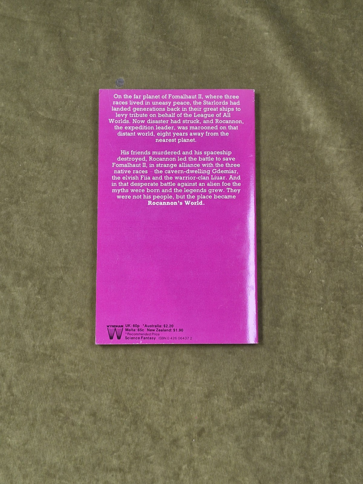 Rocannon's World - Ursula K Le Guin , Tandem 19781