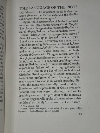 The Pictish Nation. Its People and its Church : Archibald B Scott : 19186
