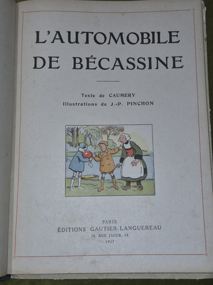L'Automobile de Bécassine (1927) First Edition Gautier Languereau3