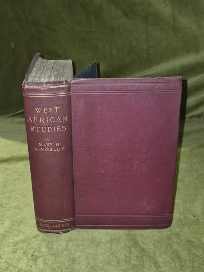 West African Studies - Mary H Kingsley , Macmillan 1899 1st HB0
