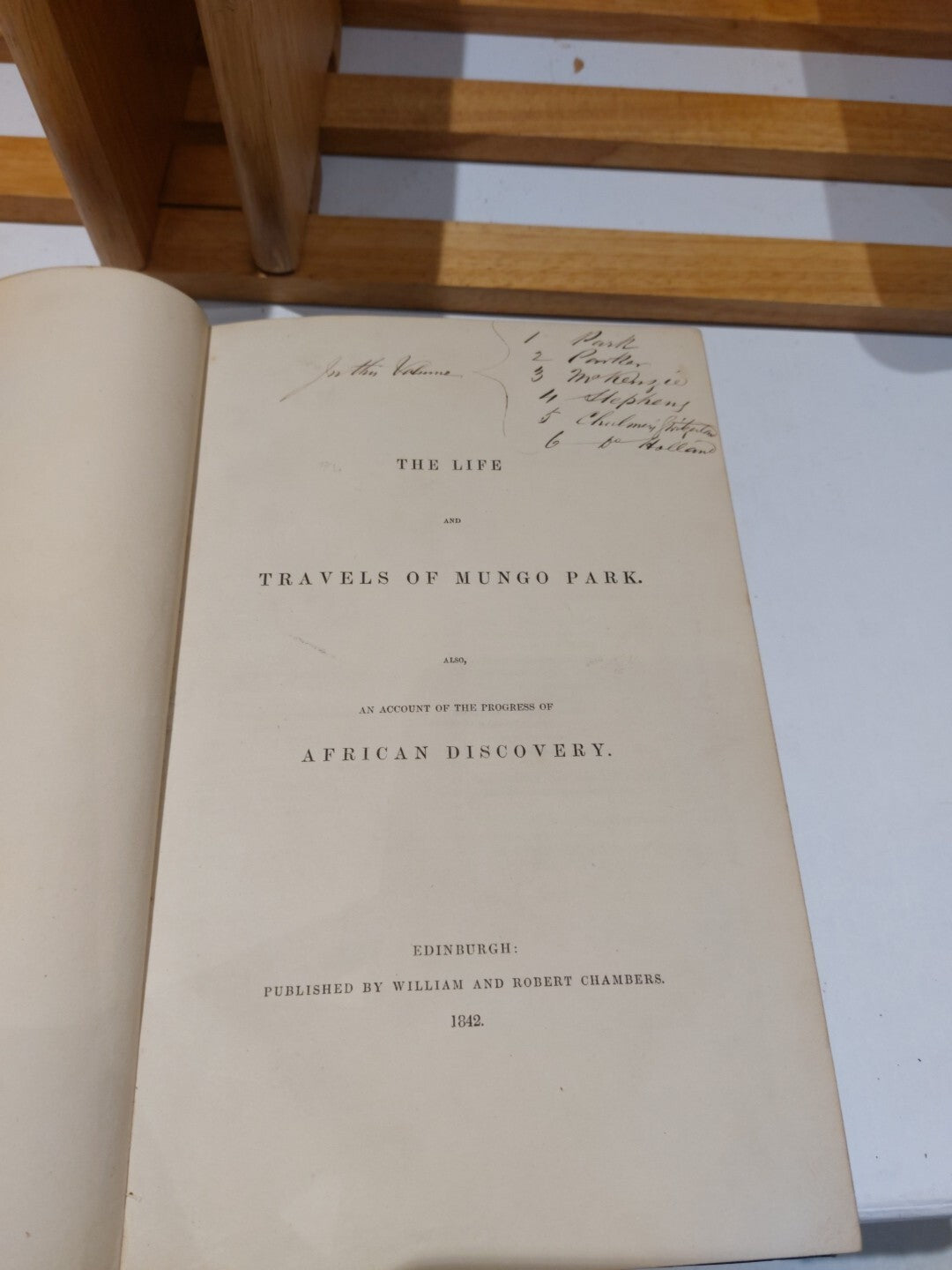 19th Century, Biography Travels - Mungo Park, William & Robert Chambers (1842)2