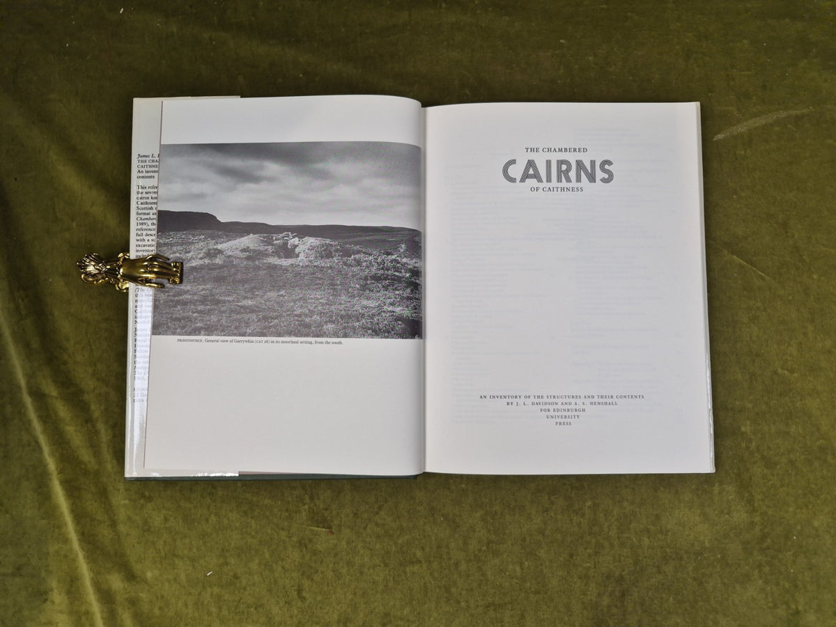 The Chambered Cairns of Caithness -J L Davidson & A S Henshall 1991 Edinburgh DJ1