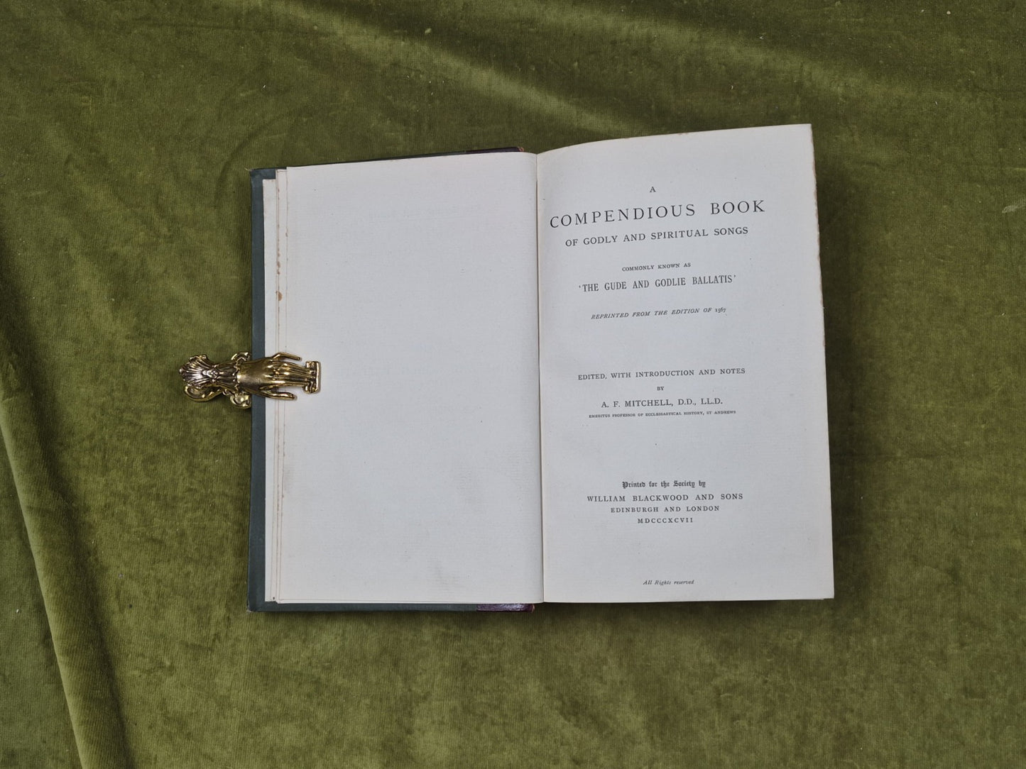 1897 Compendious Book of Godly & Spiritual Songs : The Gude and Godlie Ballatis3