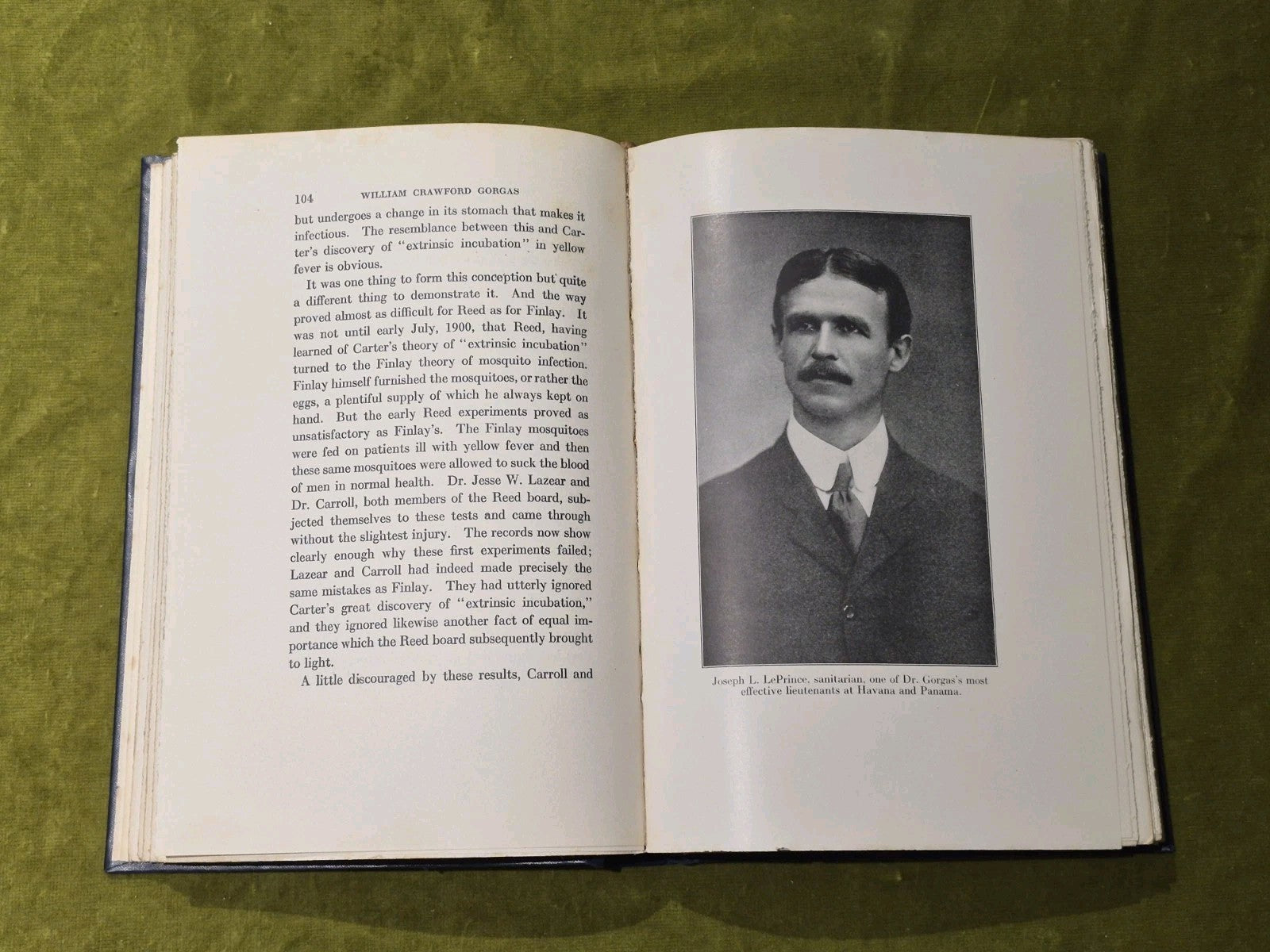 Gorgas - William Crawford   His Life and Work - 1924 Hardcover5