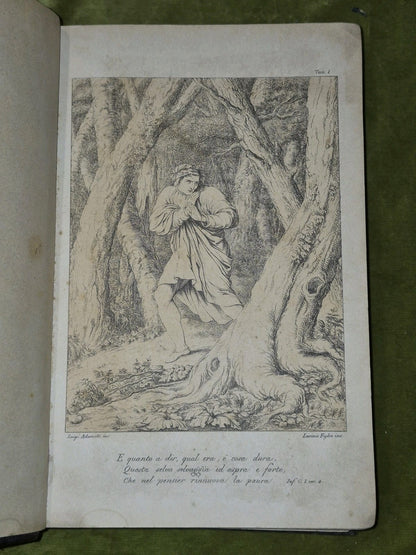 Divina Commedia Dante illustrated by Luigi Ademollo copper plates Devine Comedy6