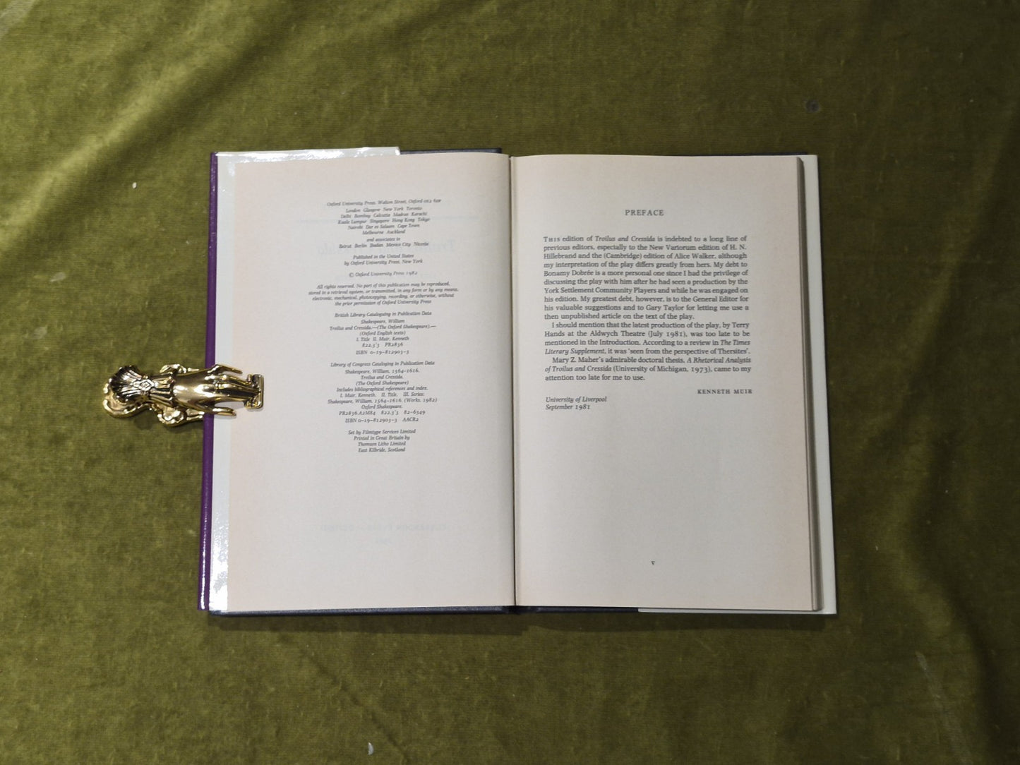 The Oxford Shakespeare - Troilus and Cressida - Ed. Kenneth Muir VGC HB DJ5