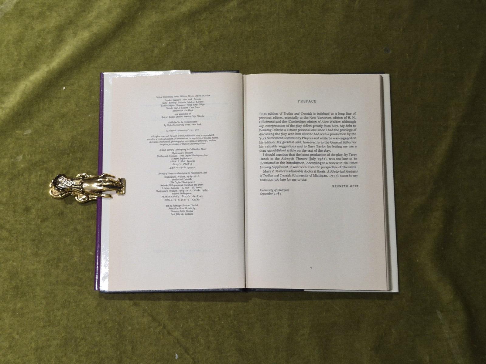 The Oxford Shakespeare - Troilus and Cressida - Ed. Kenneth Muir VGC HB DJ5