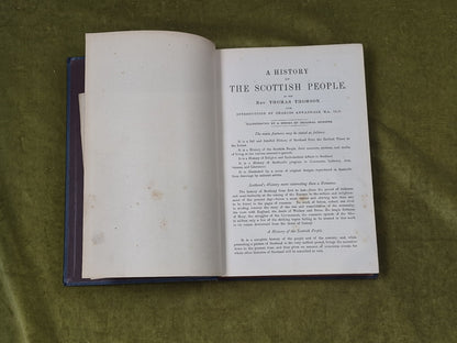 A History of The Scottish People in 6 Vols - Thomas Thomson , Blackie 18934