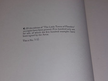 The Little Towns Of Flanders by Albert Delstsanche 1915 Limited 1st Edition Book3