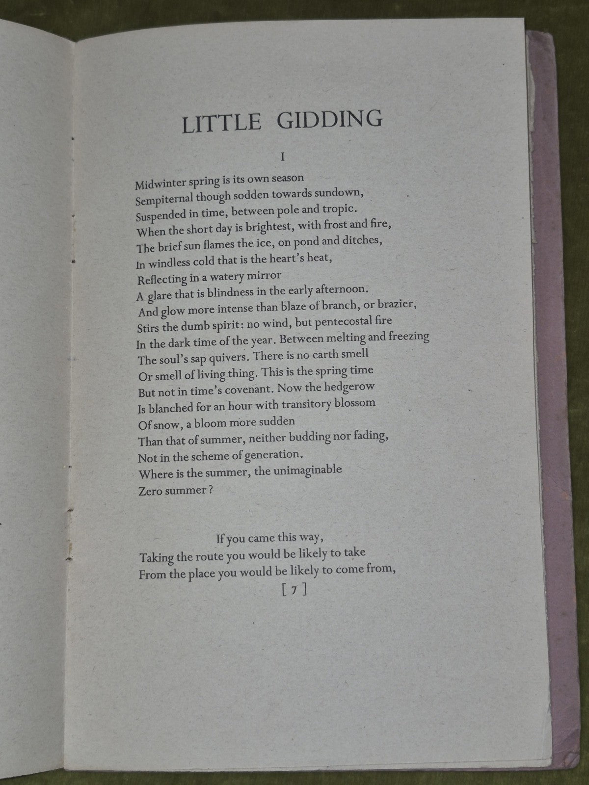 T.S. Eliot Little Gidding FIRST EDITION 1942 Soft Cover Stapled Glasgow Press6