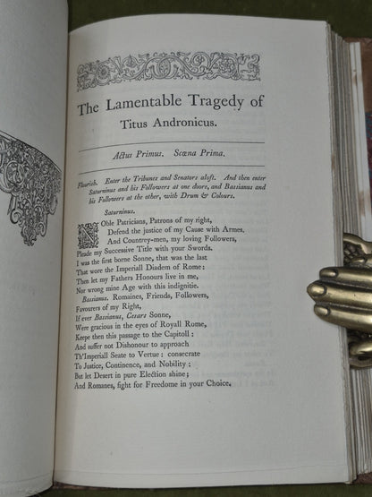 Plays of William Shakespeare Paterson Text of the First Folio c. 1880 Incomplete21