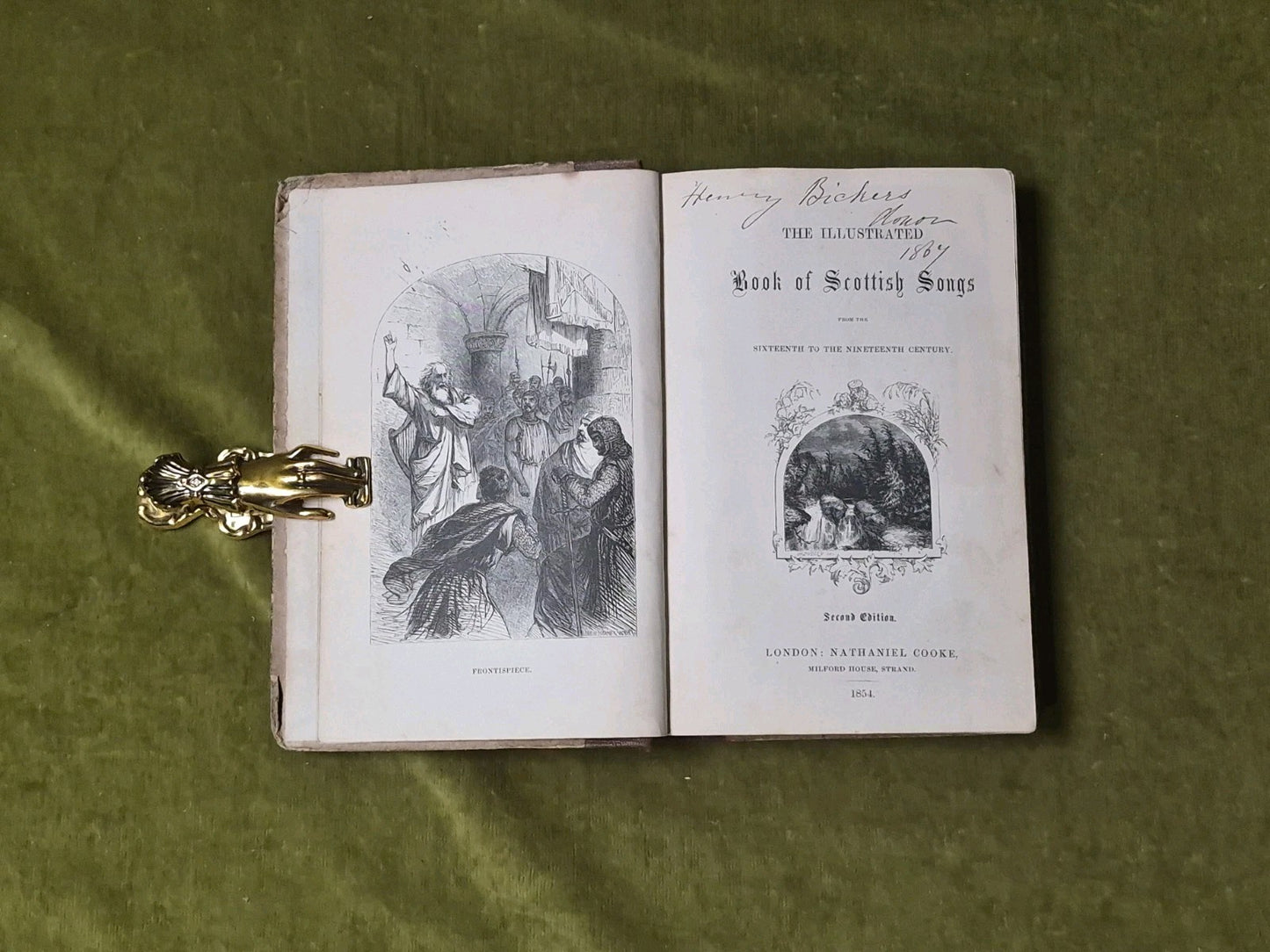 The Illustrated Book of Scottish Songs - Nathaniel Cooke 2nd Ed HB 18544