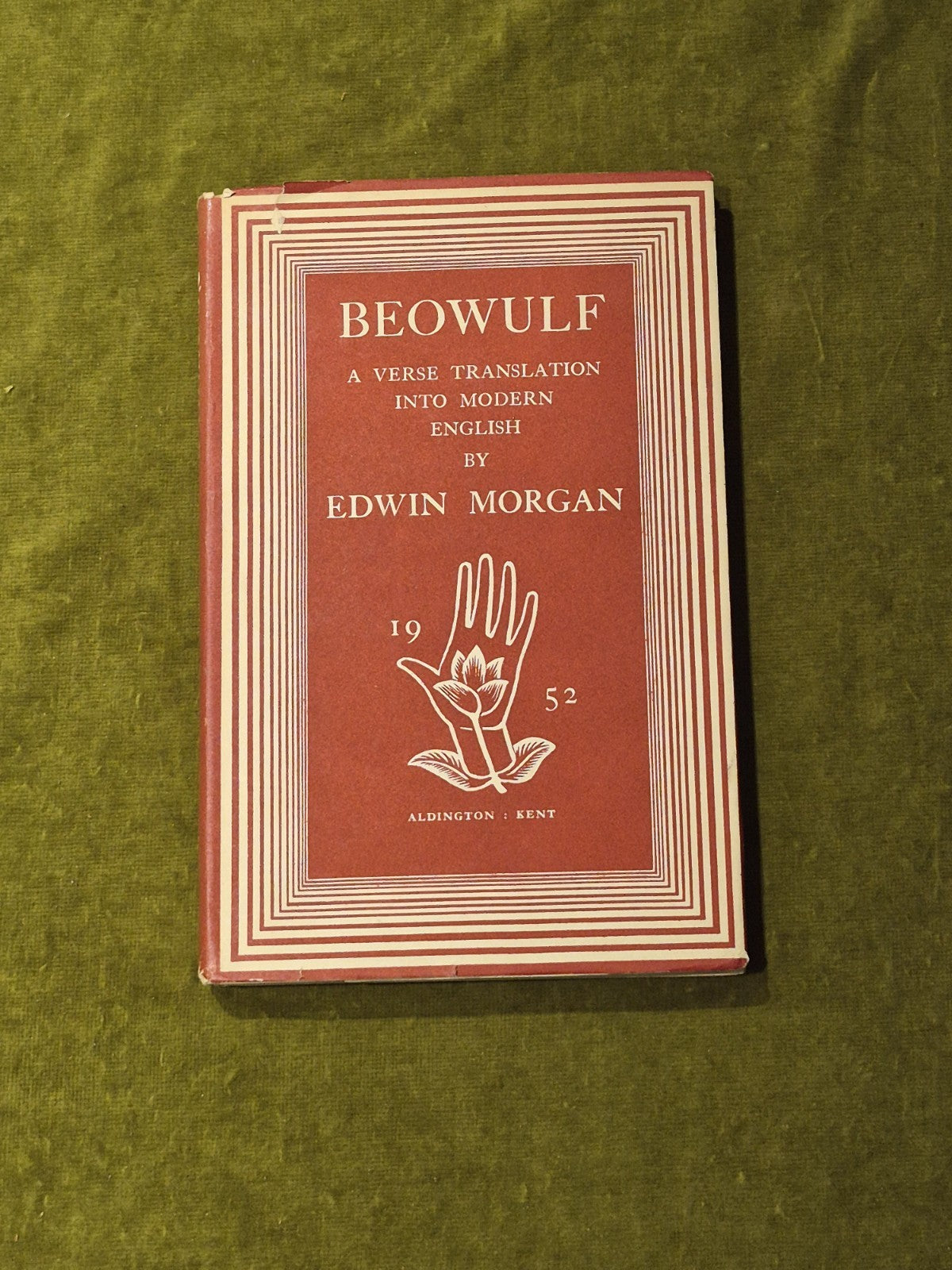 Edwin Morgan, Beowulf, 1952, The Hand & Flower Press, HB jacket, Limited Edition0