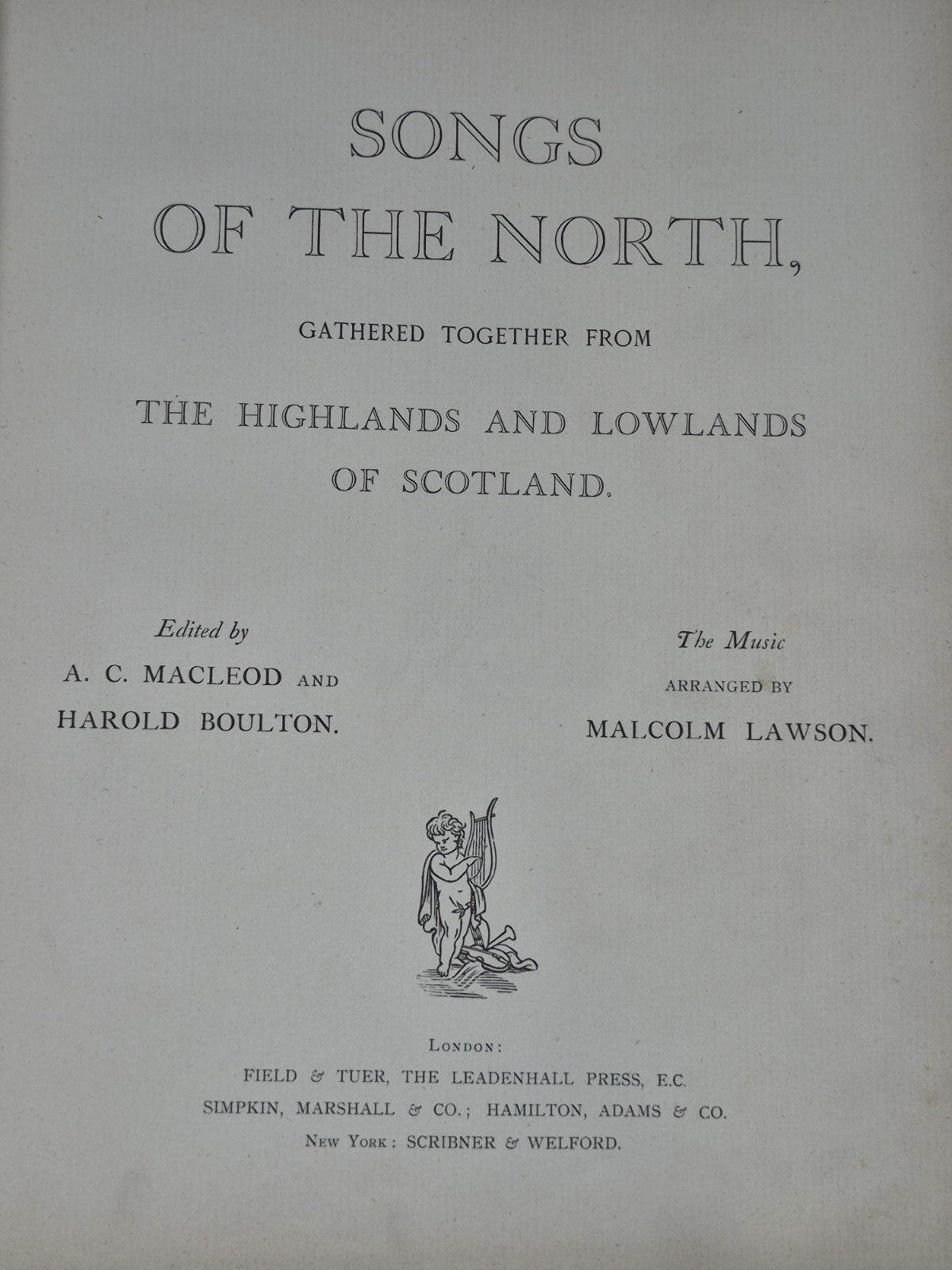 Songs of the North Highlands and Lowlands of Scotland Leadenhall Field Tuer6