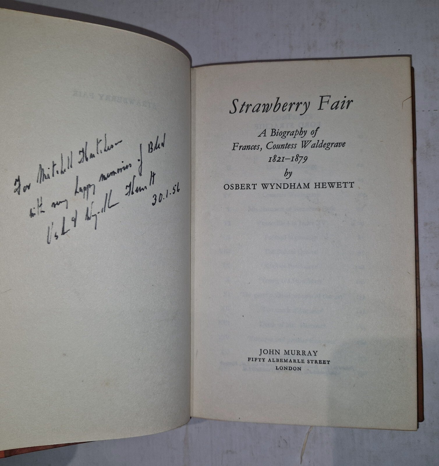 Strawberry Fair By Osbert Wynham Hewett. 1956 Leather Bound 3