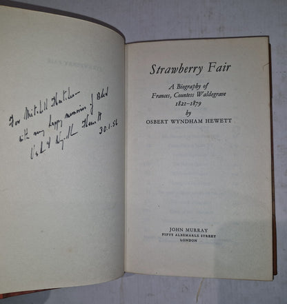 Strawberry Fair By Osbert Wynham Hewett. 1956 Leather Bound 3