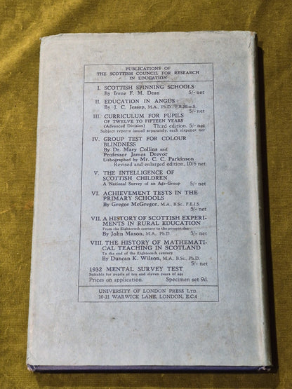 The History of Mathematical Teaching in Scotland - Duncan K Wilson1