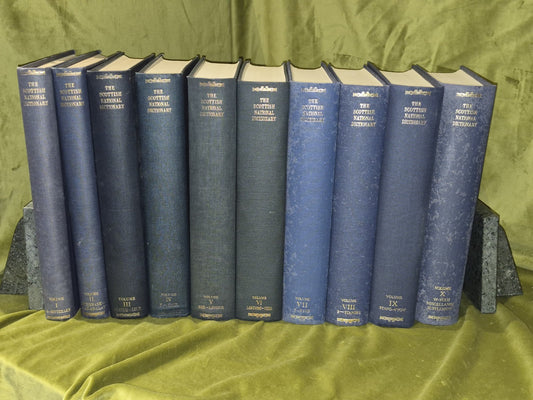 The Scottish National Dictionary (1941) William Grant Volumes 1-10 First Edition0