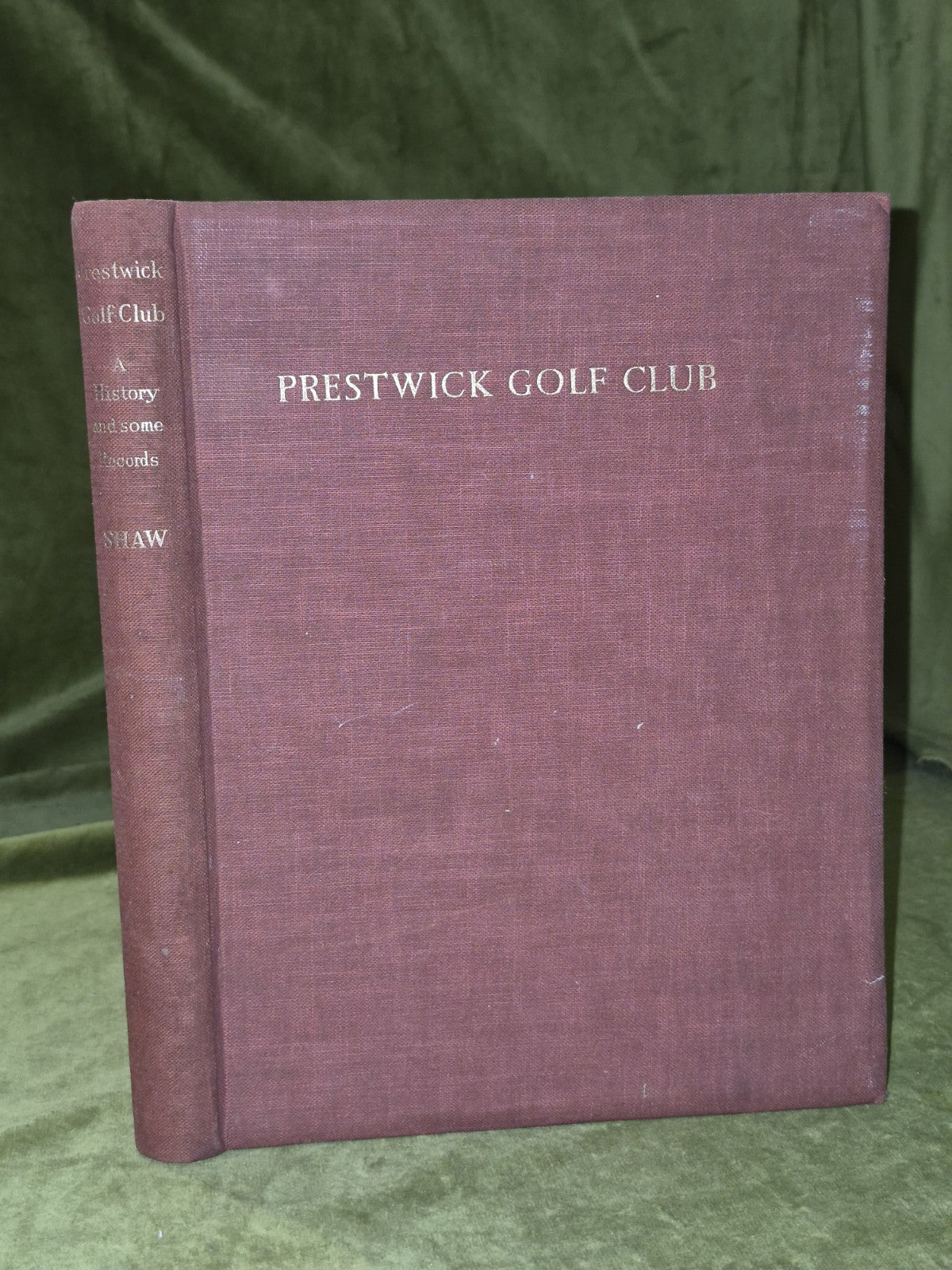 Prestwick Golf Club James E Shaw 1938 Jackson Glasgow0