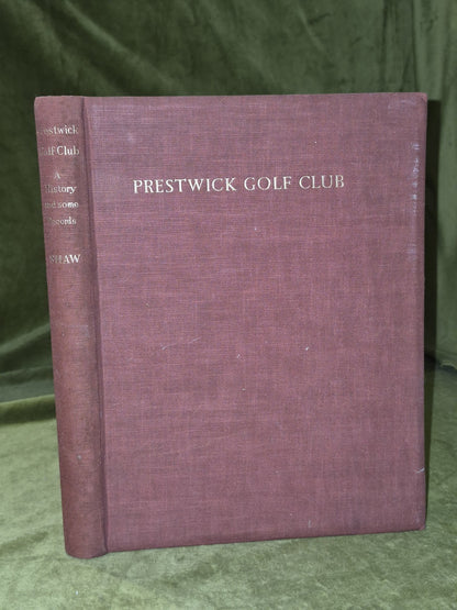 Prestwick Golf Club James E Shaw 1938 Jackson Glasgow0