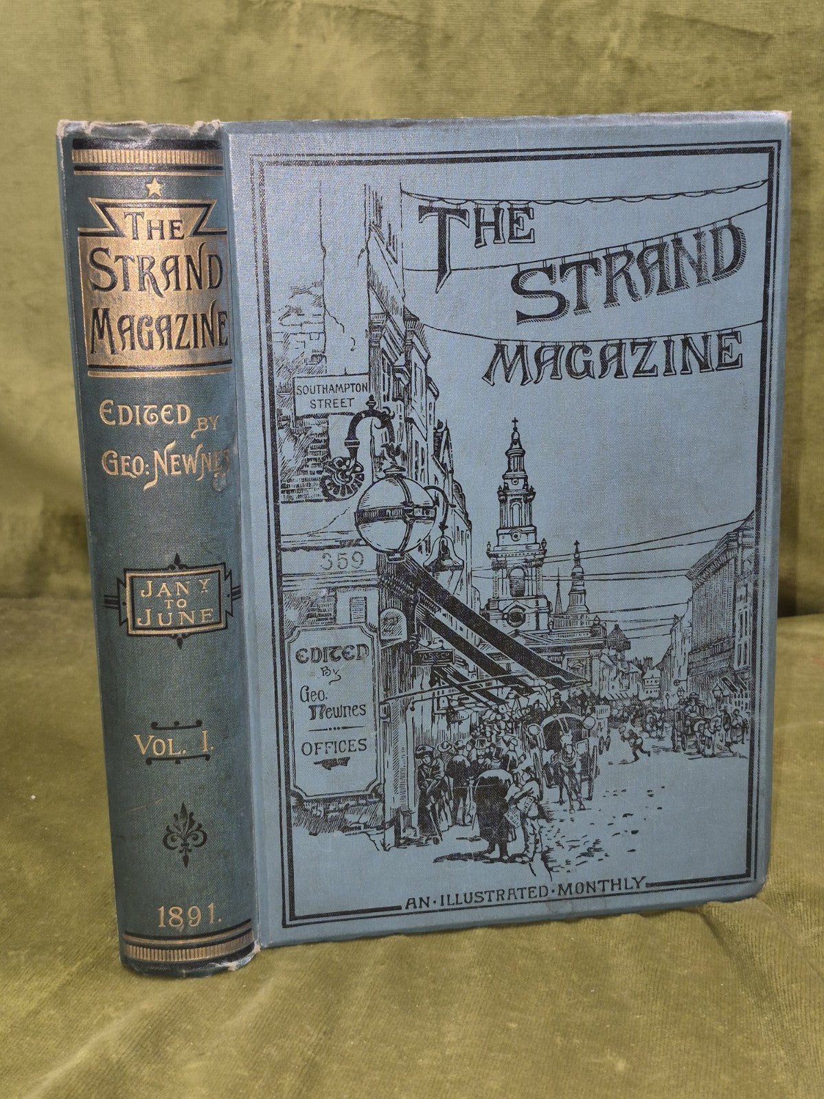 Strand Magazine 1891 Conan Doyle Jan June Vol 1 First Volume0