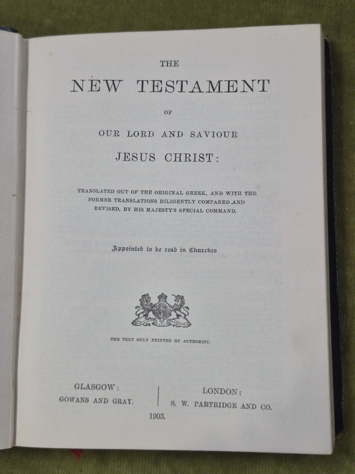 Charles Robinson New Testament 1903 Glasgow Gowans & Gray6