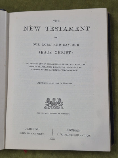Charles Robinson New Testament 1903 Glasgow Gowans & Gray6