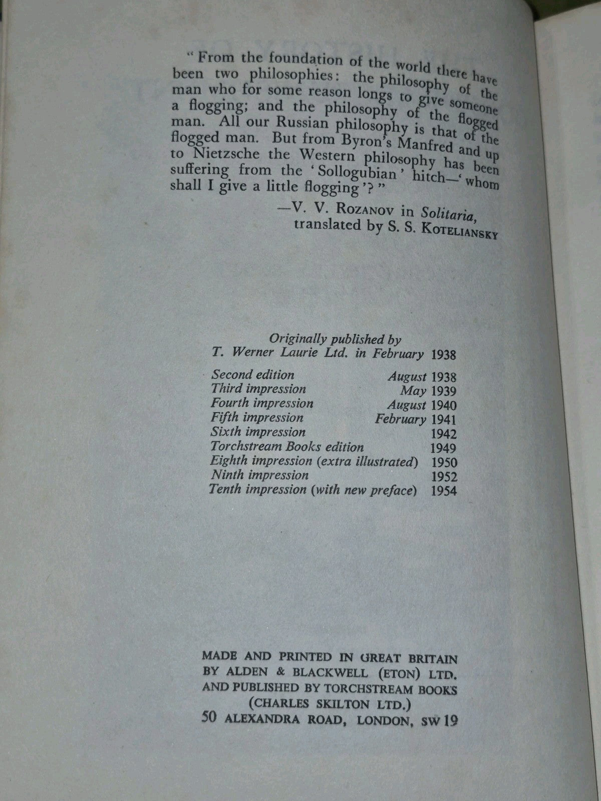 SCOTT, GEORGE RYLEY The history of corporal punishment : 1954 10th Edition11