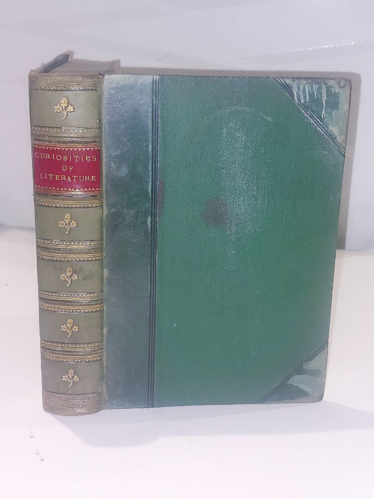 Curiosities Of Literature Books By Isaac Disraeli [George Routledge] 1/4 Leather0