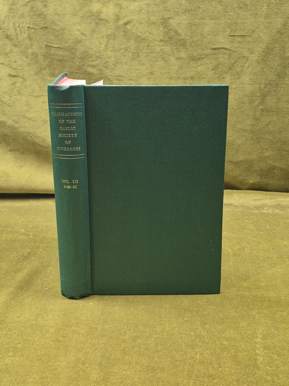 Transactions of the Gaelic Society of Inverness Vol LII 1980-19820