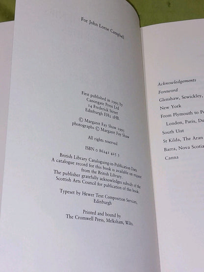 From the Alleghenies to the Hebrides Shaw, Margaret Fay 1993 1st Ed Hardback4