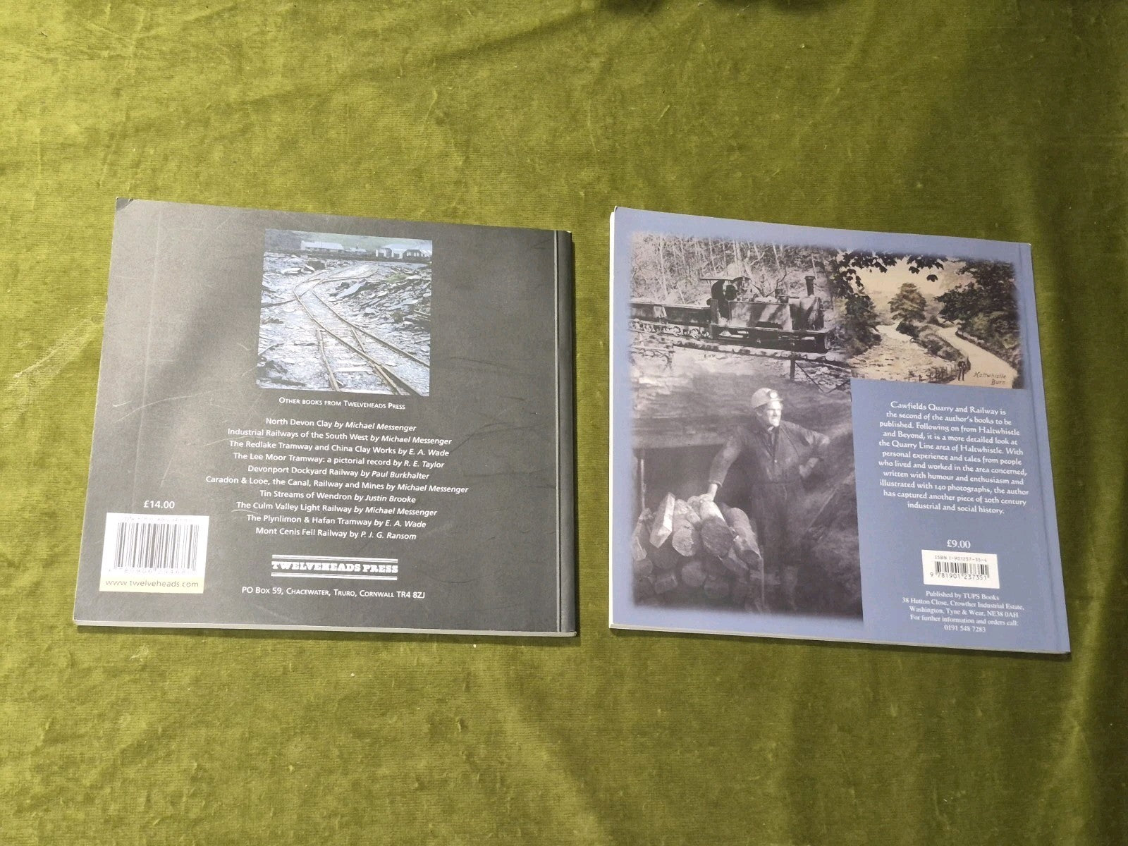 Slate Quarry Railways of Gwynedd Messenger, Cawfields Quarry and Railway Parker1