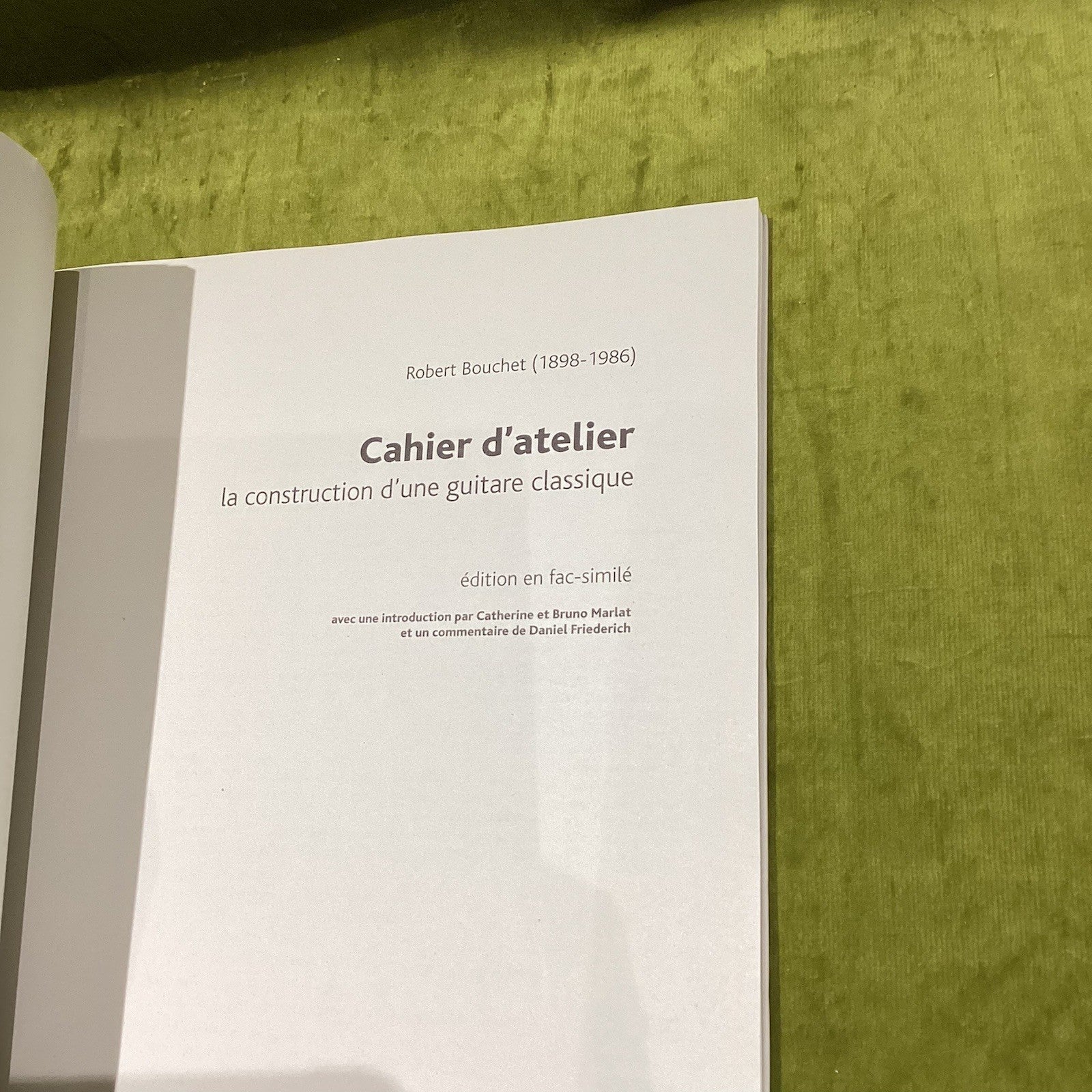 Le cahier d'atelier de Robert Bouchet (18981986) 1st edition 2003 pb book3