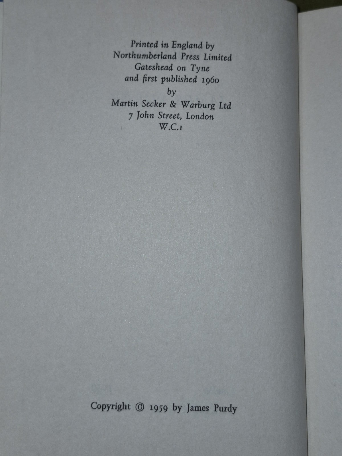 Malcolm, James Purdy. 1960 1st Edition in Dust Jacket5