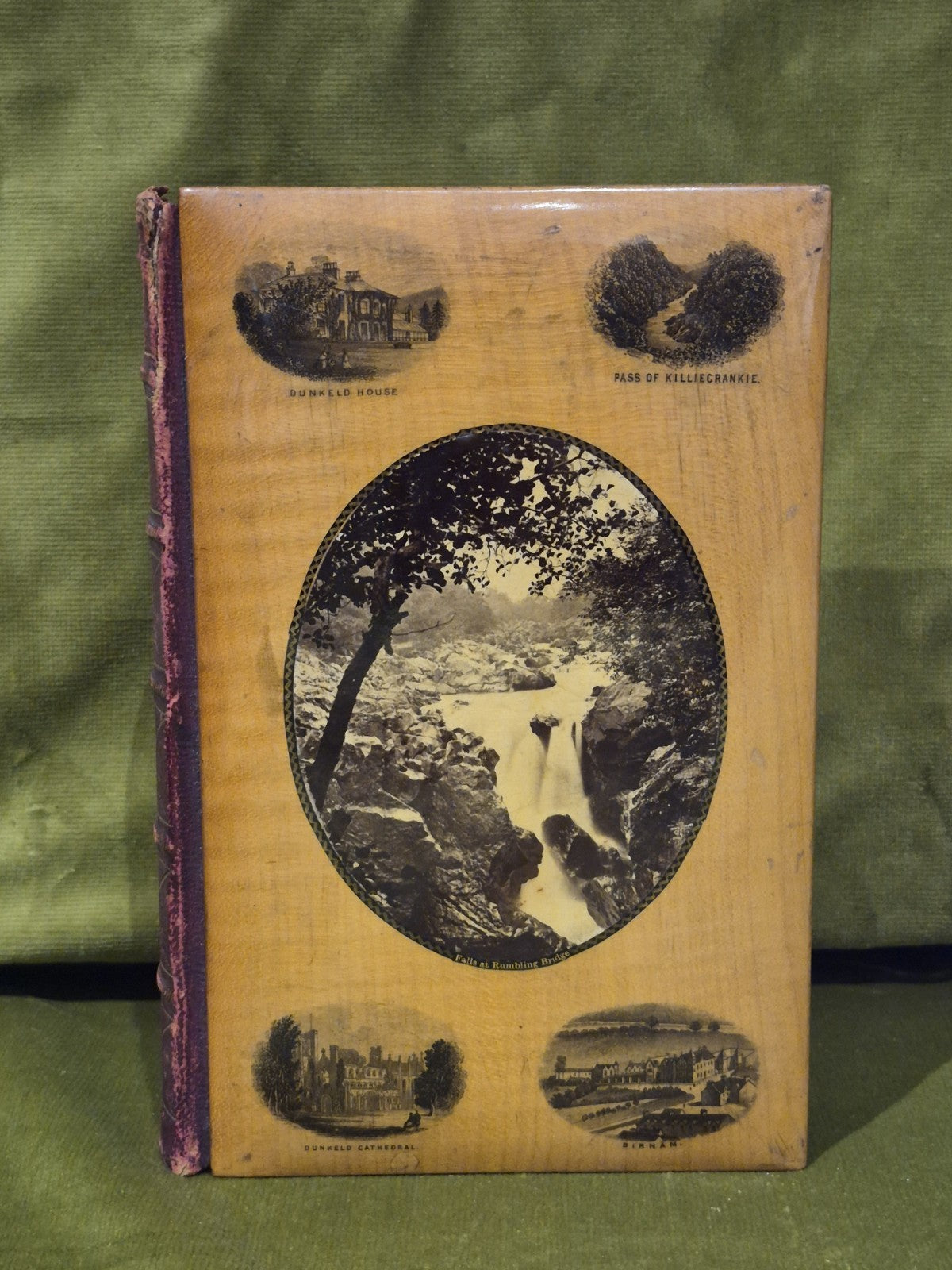 MAUCHLINE  WARE Poetical Works Of Sir Walter Scott  engravings - Gall & Inglis3