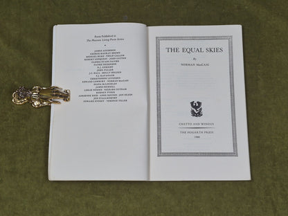 The Equal Skies SIGNED by Norman Maccaig , Chatto & Windus 1980 PB4