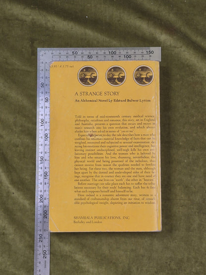Edward Bulwer Lytton: A Strange Story 1973 Shambhala 1st Paperback1