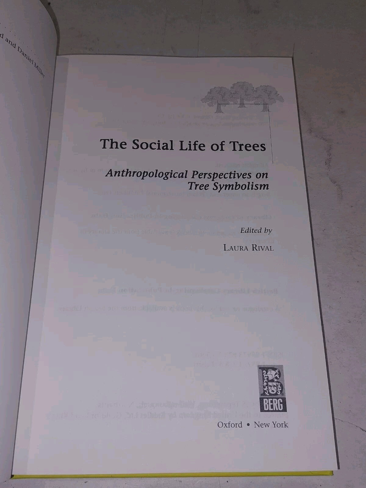 Social Life of Trees: Anthropological Perspectives on Tree Symbolism. Hardcover.3