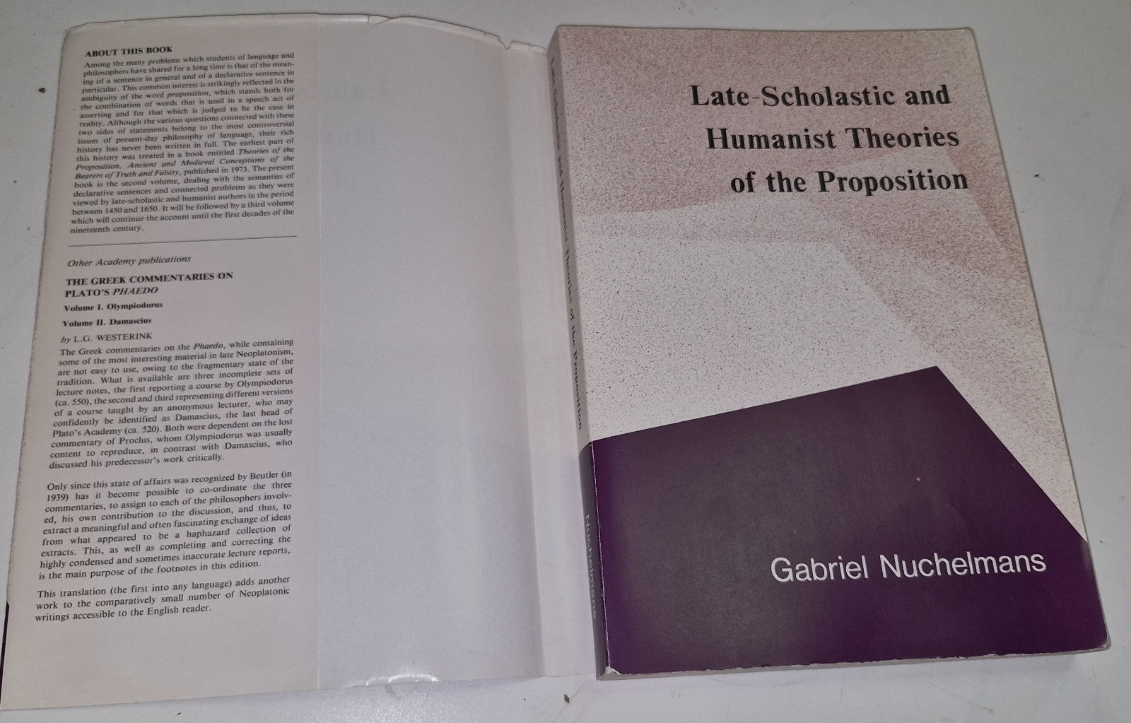 Latescholastic & Humanist Theories Of The Proposition (1980) Nuchelmans Book4