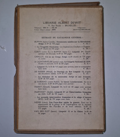 Des Principes De La Guerre à travers les âges. Cartes et Plans Albert Dewit 19265