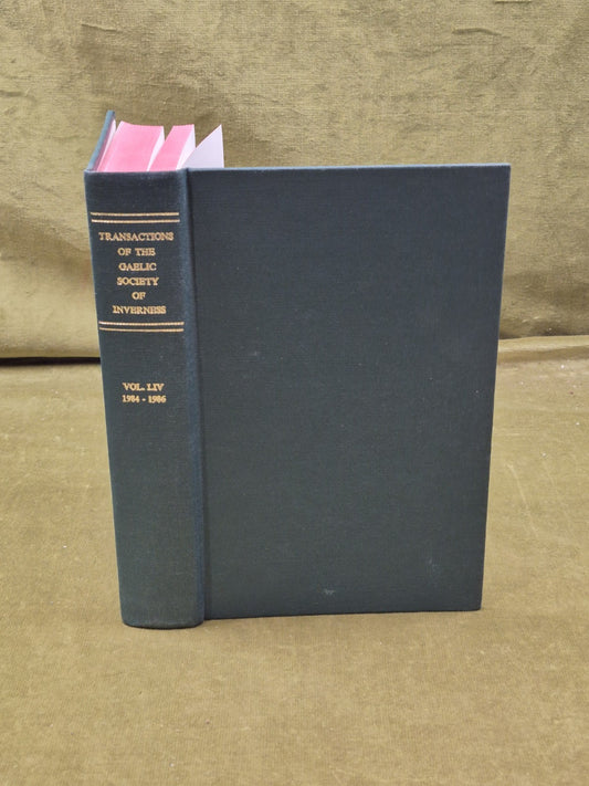 Transactions of the Gaelic Society of Inverness Vol LIV 1984-19860
