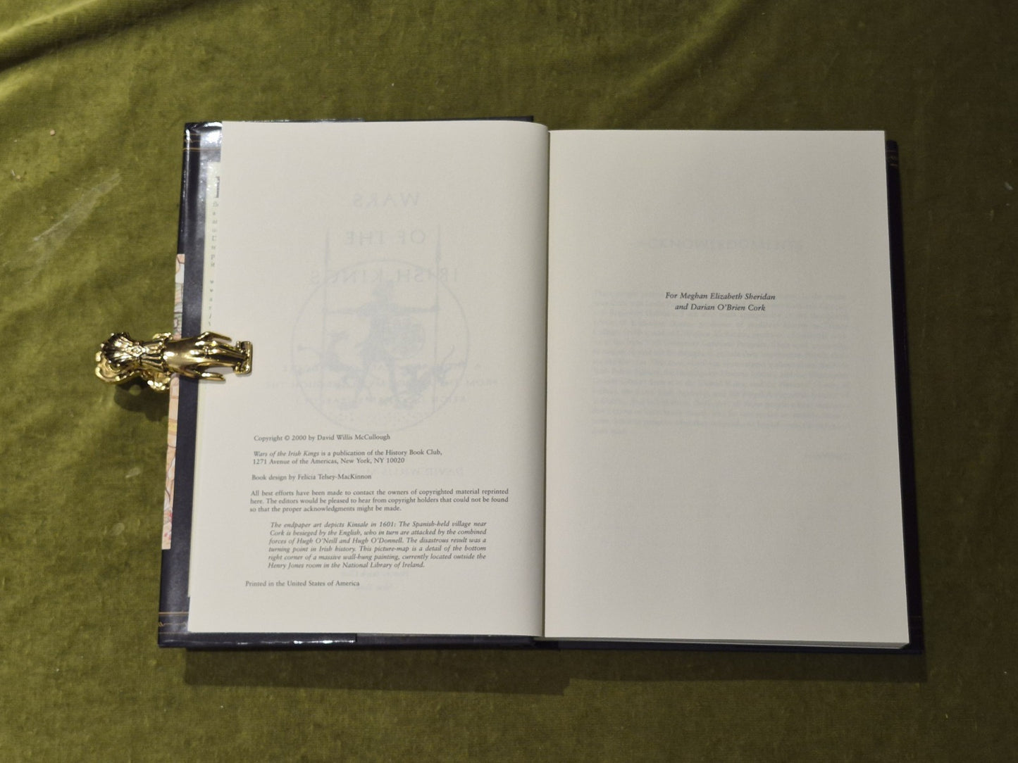 Wars Of The Irish Kings - David Wilis McCullough , History Book Club 20005