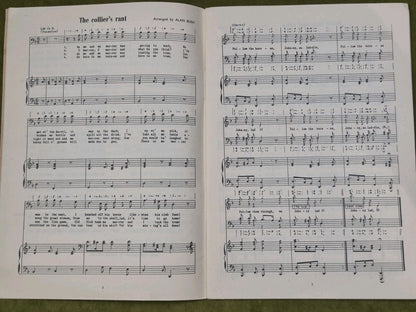 A. L. Lloyd, Coaldust Ballads 1952 Workers Music Association PB sheet music song4