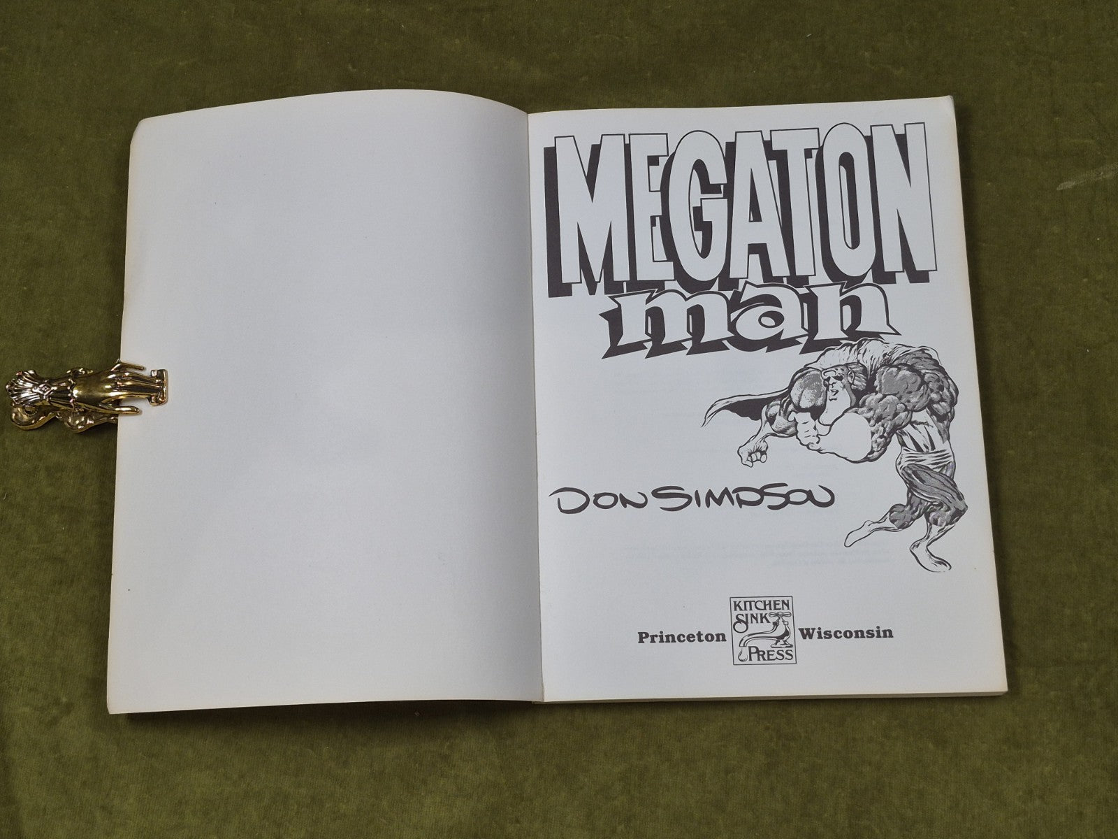 Megaton Man Vol 1 - Don Simpson , Kitchen Sink Comics 19903
