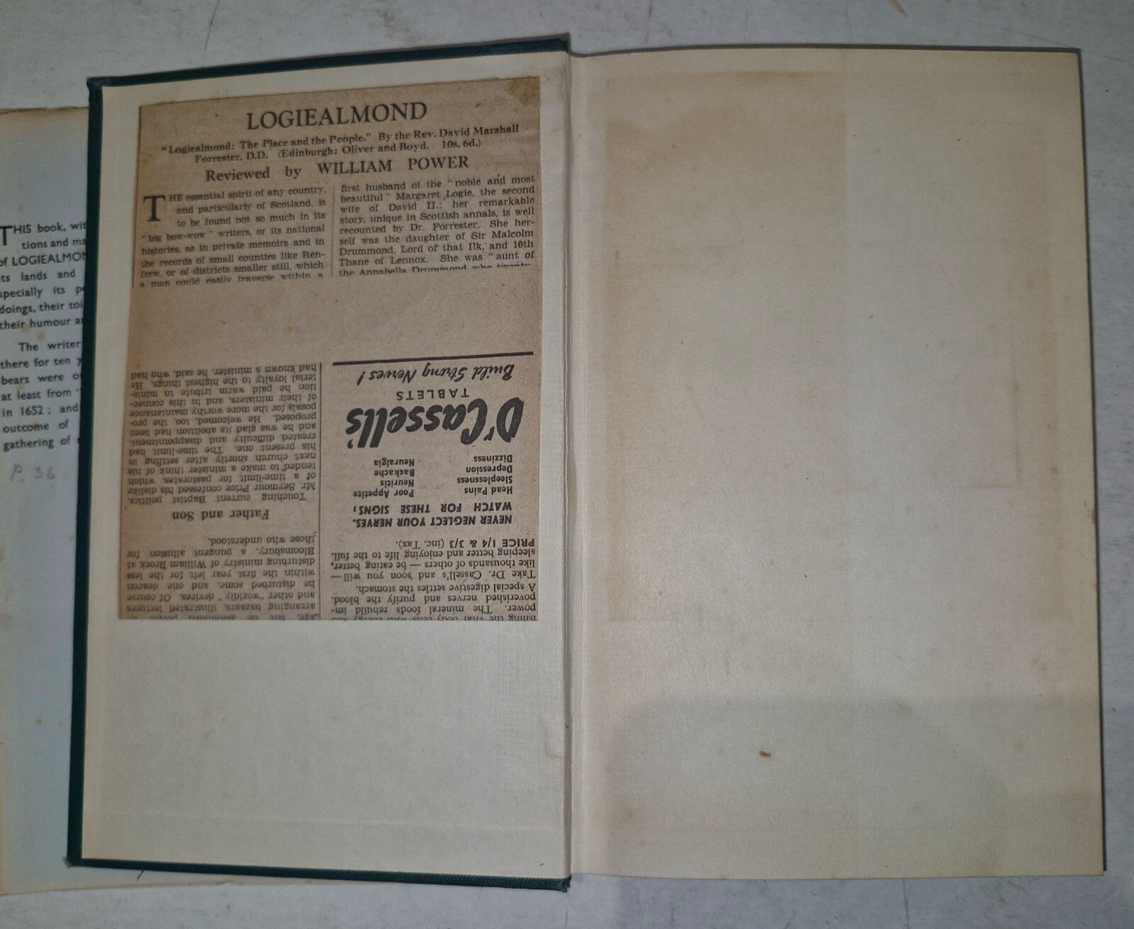 Logiealmond The Place And Its People By David M. Forrester. 1944 1st Edition.4