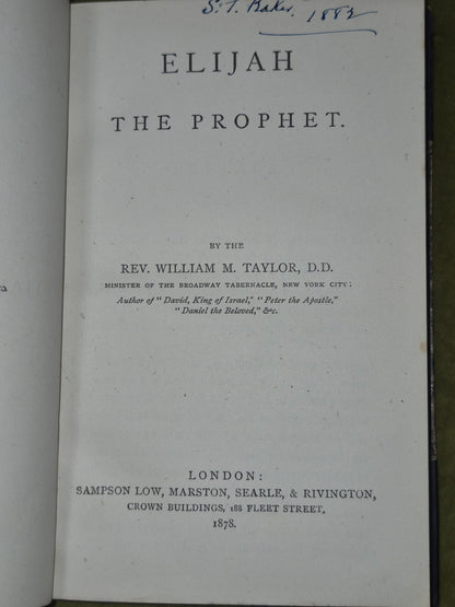 Rev William M Taylor Bible Biographies Set Joseph Ruth Elijah Daniel Peter15