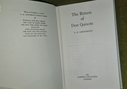 G K Chesterton - Reprint Series 1964 Darwen Finlayson - 11 Volumes HB / DJ 16